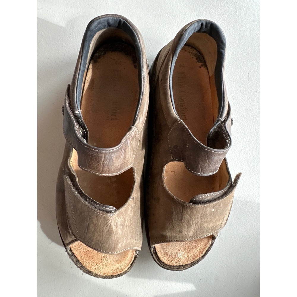 Finn Comfort Mens Brown Leather Nubuck Sandals Made in‎ Germany EU 44 6557709